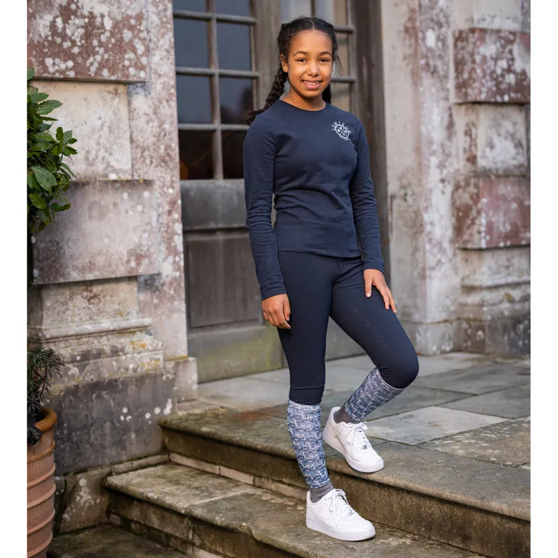 LeMieux Young Rider Lara Long Sleeve Tee - Navy-5